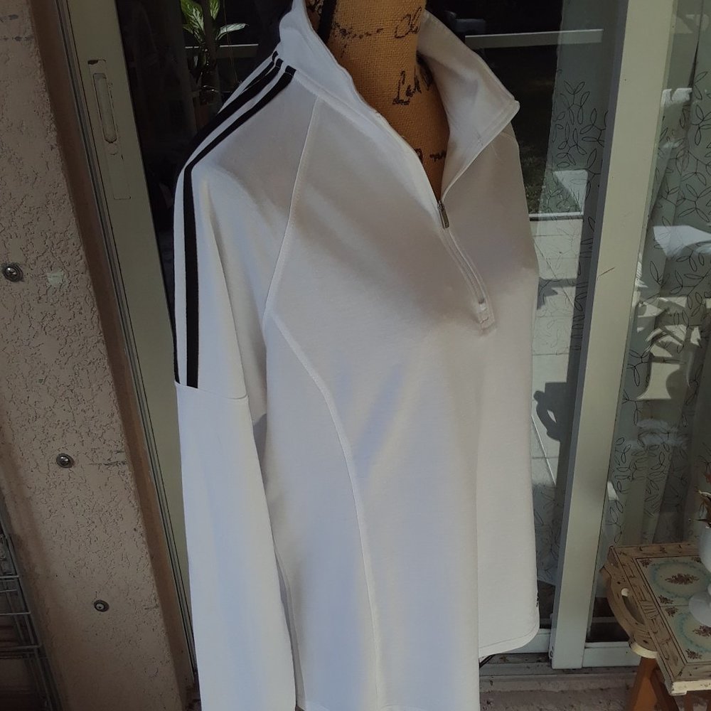 New Adidas Women's French Terry 1/4 Zip Pullover
